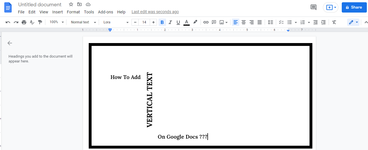 how to use google docs sideways